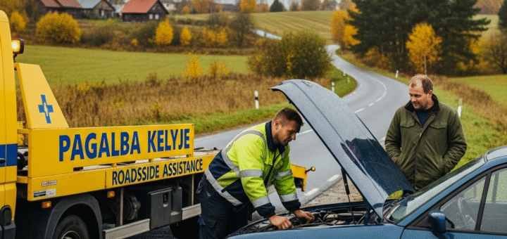 Pagalba Kelyje: Išsamus Gidas Kiekvienam Vairuotojui – Kaip Elgtis ir Kam Skambinti?