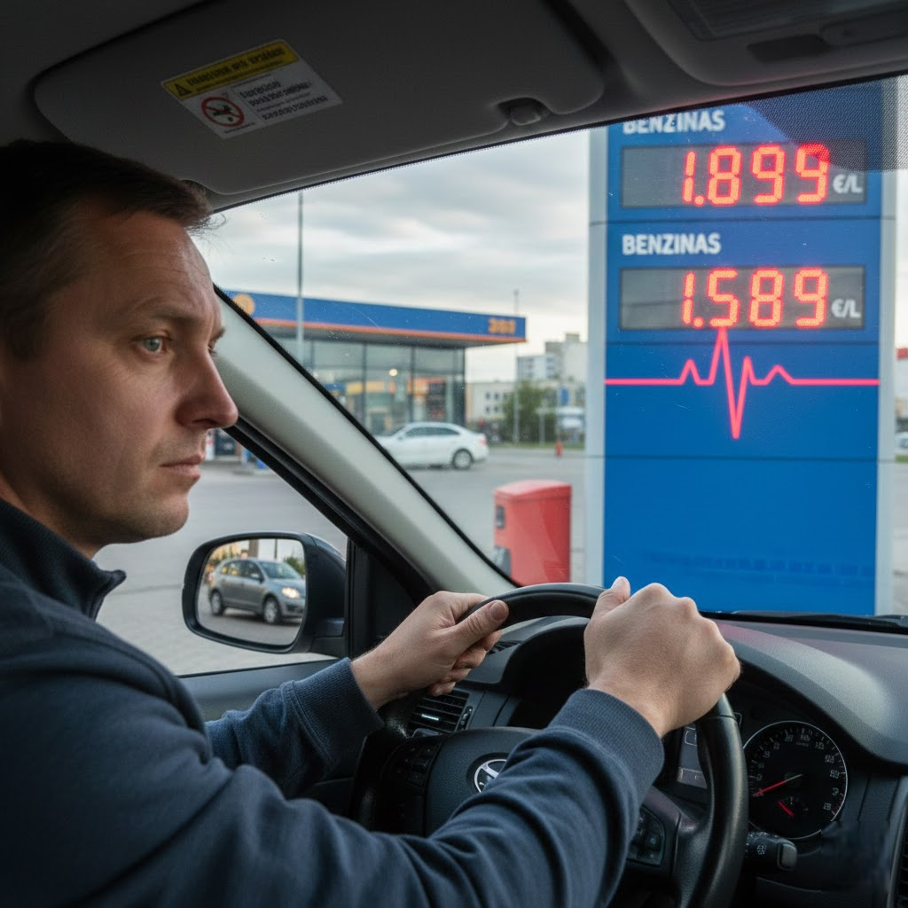 Dyzelino kaina: kodėl skaičiai švieslentėse šokdina vairuotojų pulsą? Dyzelino kaina: kodėl skaičiai švieslentėse šokdina vairuotojų pulsą?