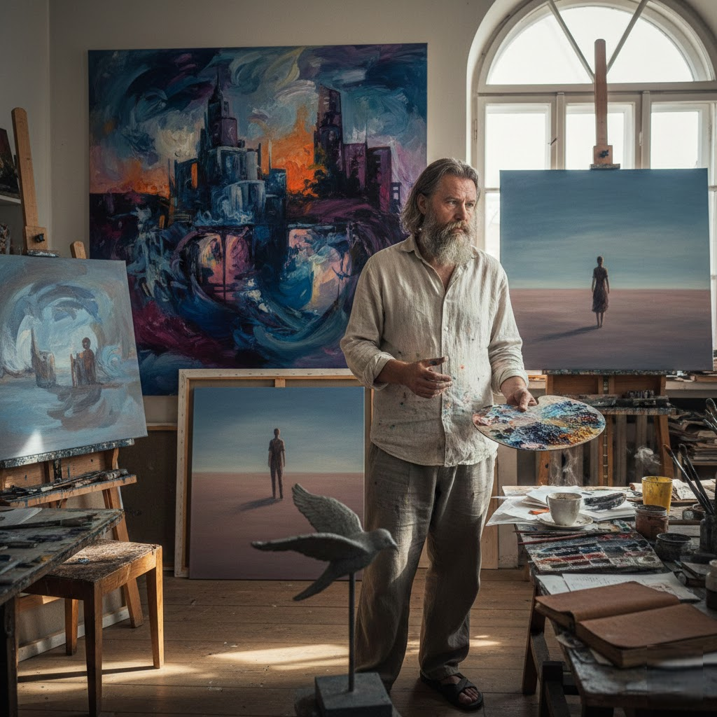 Algis Kriščiūnas: Spalvų, Melancholijos ir Laisvės Architektas Algis Kriščiūnas: Spalvų, Melancholijos ir Laisvės Architektas