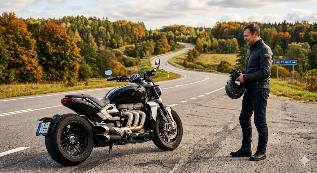 Triumph: Britiška Legenda ir Moderni Galia Lietuvos Keliuose