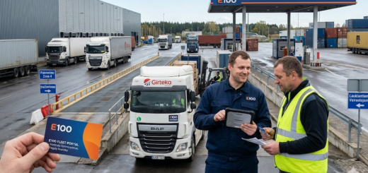 E100 – Logistikos Efektyvumo Partneris: Nuo Degalų Kortelės iki Išmanaus Verslo Valdymo