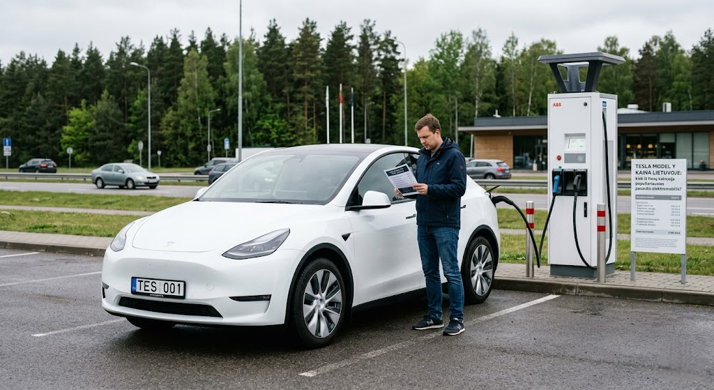 Tesla Model Y kaina Lietuvoje: kiek iš tiesų kainuoja populiariausias pasaulio elektromobilis?