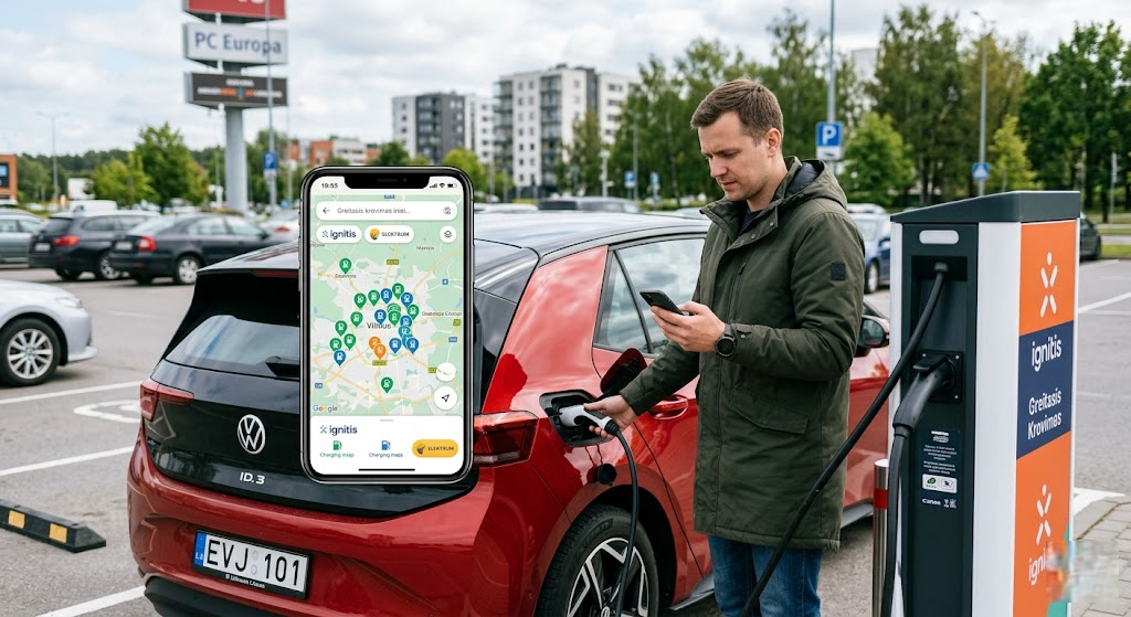 Elektromobilių krovimo stotelės žemėlapis: kaip nepasiklysti infrastruktūros labirinte Elektromobilių krovimo stotelės žemėlapis: kaip nepasiklysti infrastruktūros labirinte